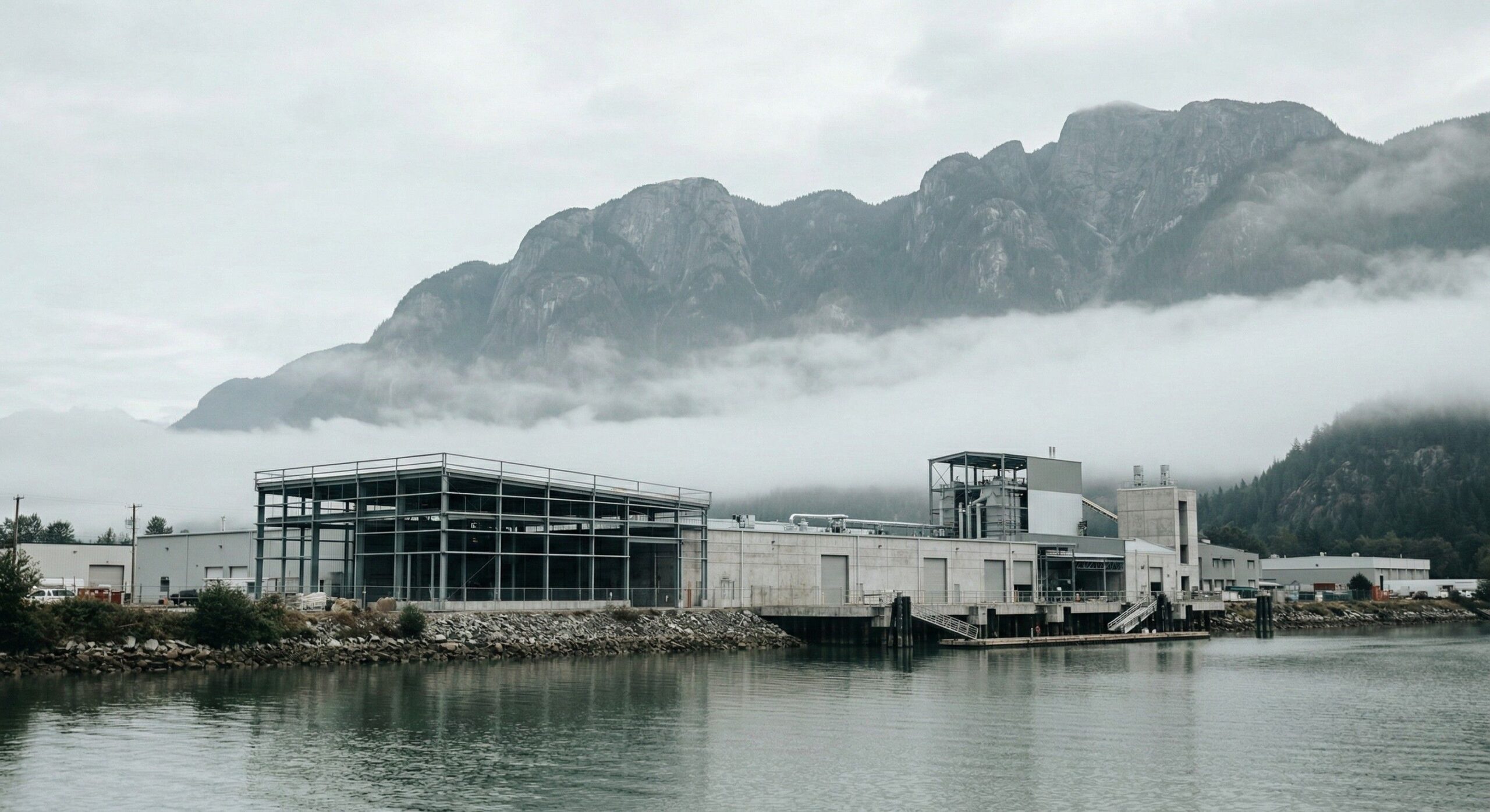 Industrial project site in British Columbia